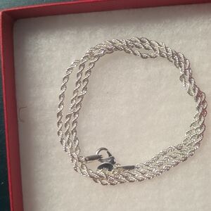 Classic *Silver Necklace, Rope Chain